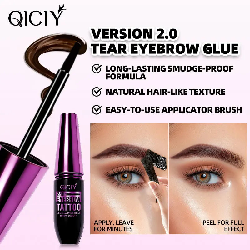 Tear-Off Dye Eyebrow Cream Waterproof Long-Lasting | Qme Eyebrow Dye Cream Qme