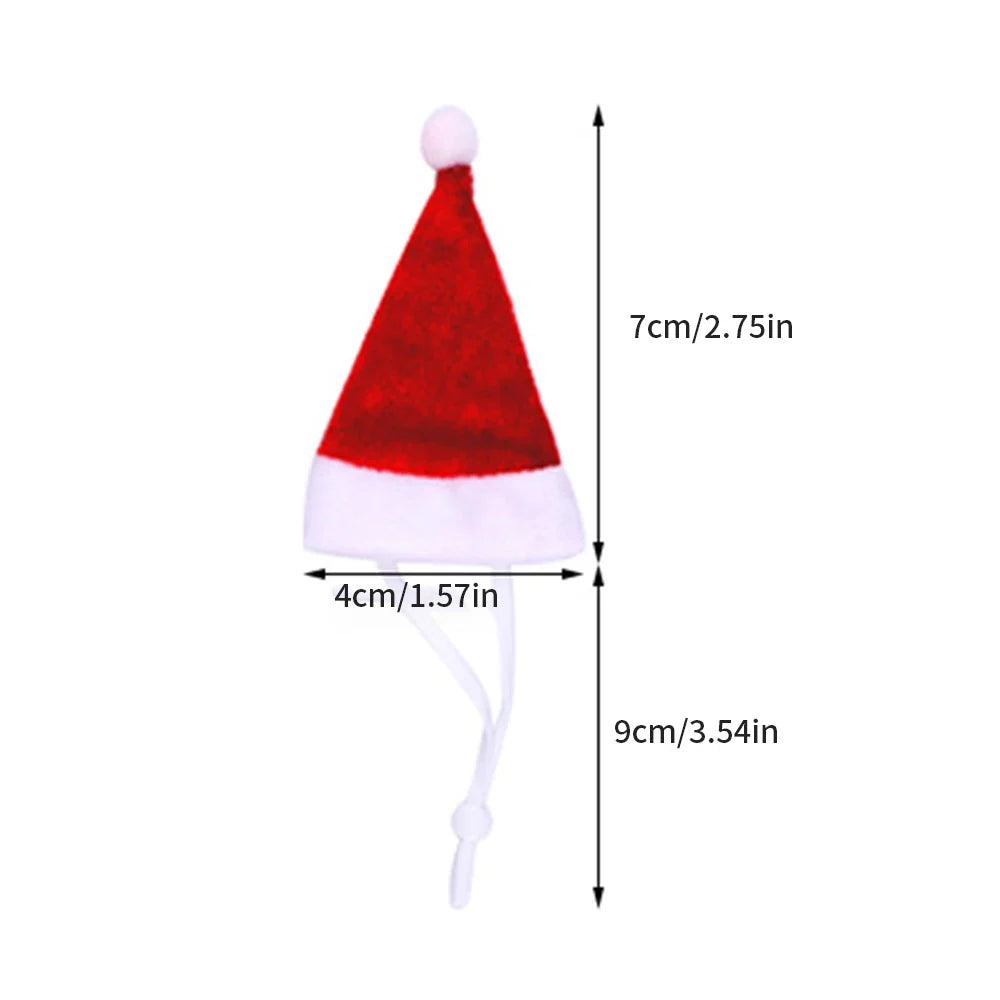 Funny Christmas Hat for Hamster & Small Pets – Holiday Costume Small Pet Costume Hat Qme
