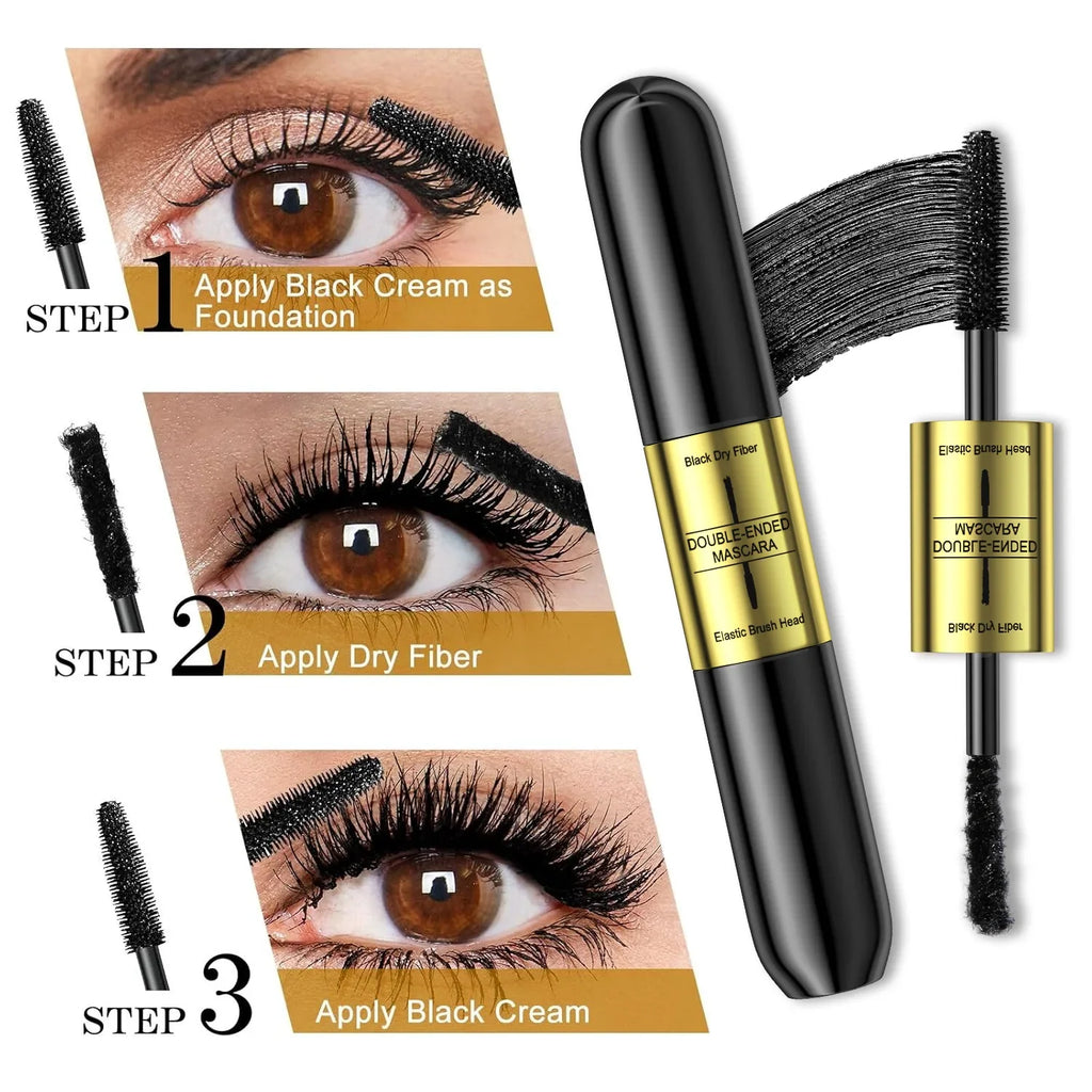 QIC Silk Fiber Waterproof Mascara – Lengthening & Volumizing Silk Fiber Mascara Qme