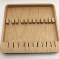 Beech Wood Cosmetic Tool Storage Box – Holds 11 Tools Cosmetic Tool Organizer Qme Default Title