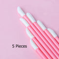 Disposable Lip Brushes – Lipstick & Gloss Wand Applicators Disposable Lip Brush Qme 5Pcs Pink