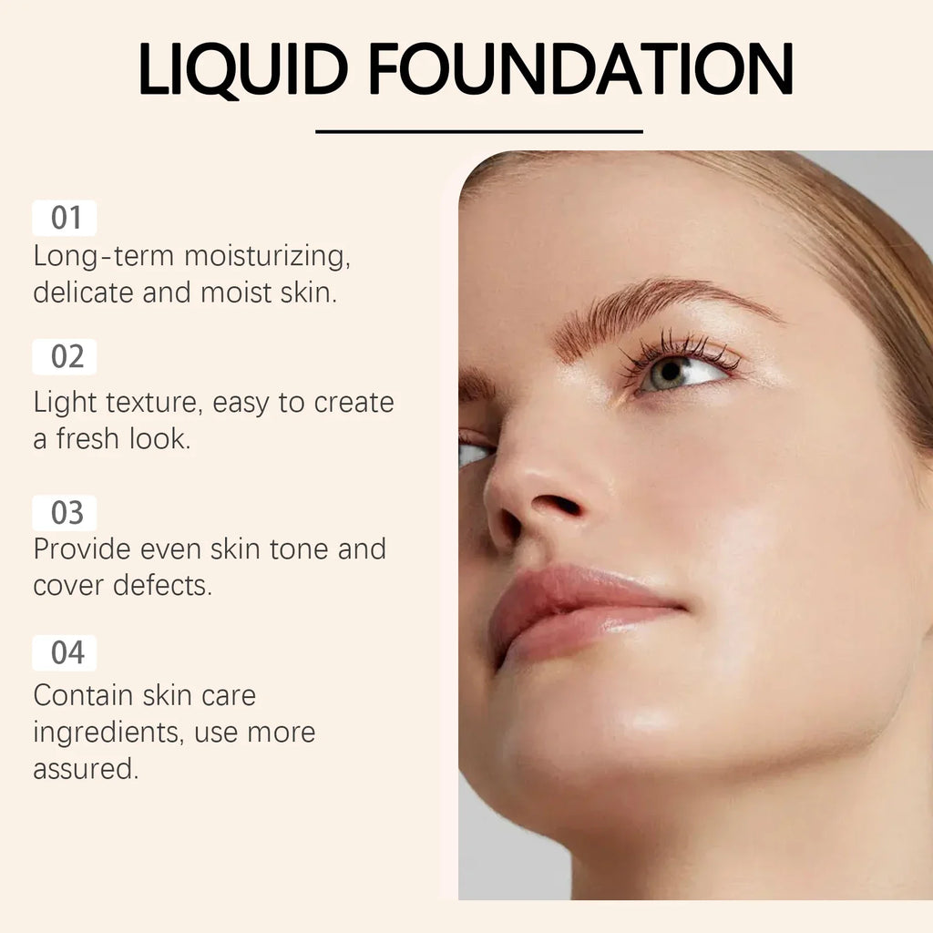 Qme SPF 50 Liquid Foundation – Temperature-Adaptive Coverage Liquid Foundation Qme