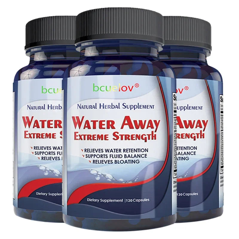Bcuelov Natural Diuretic Capsules – Body Cleanse & Kidney Herbal Supplement Qst 120 count-3 bottle