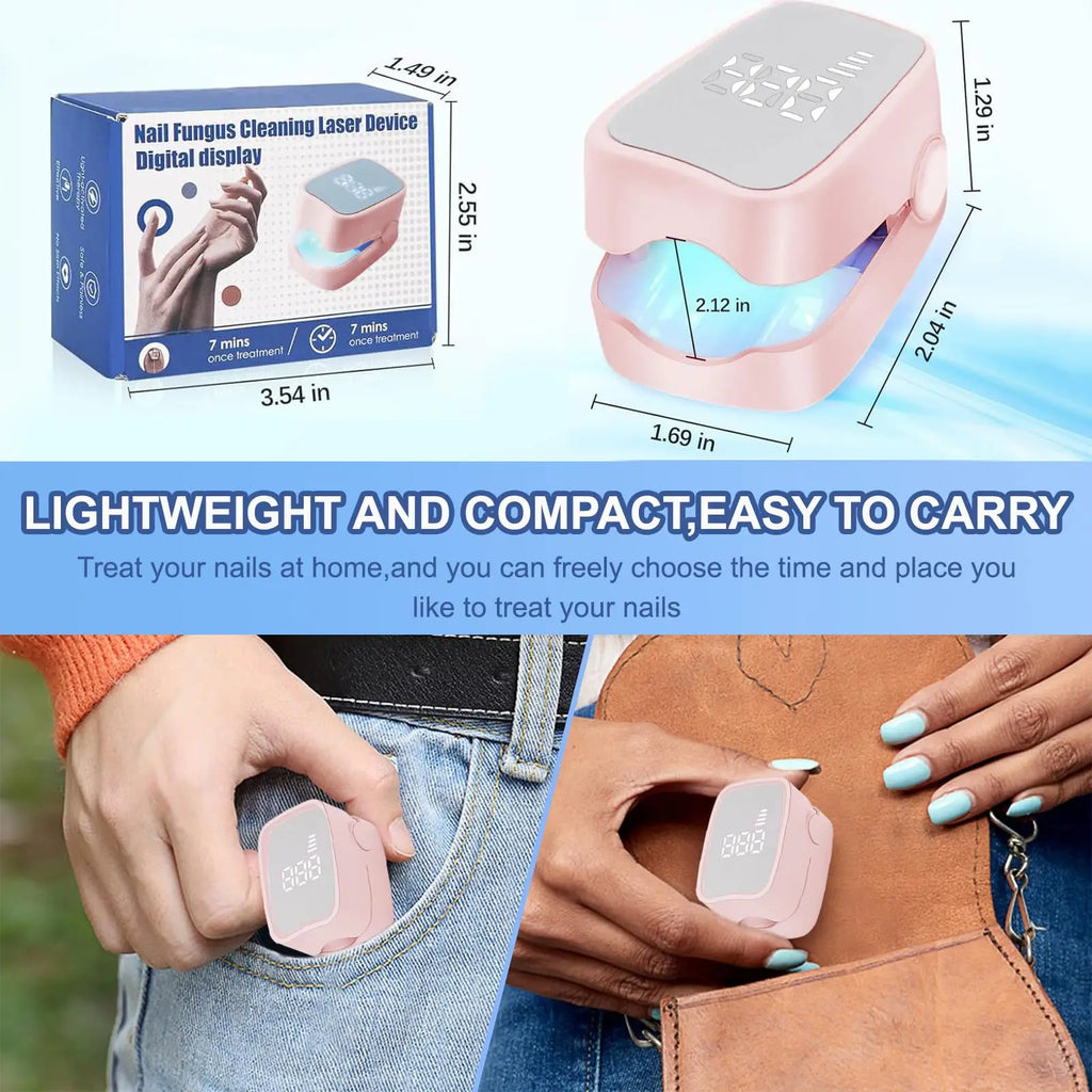 Jitesy Nail Light Therapy Device – Blue LED & Laser Foot Care Nail Light Therapy Device Qst