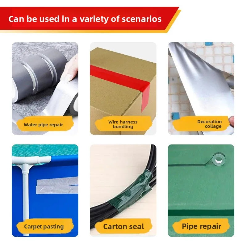 Heavy Duty Waterproof Silver Cloth Duct Tape – Carpet Binding Cloth Duct Tape Qme