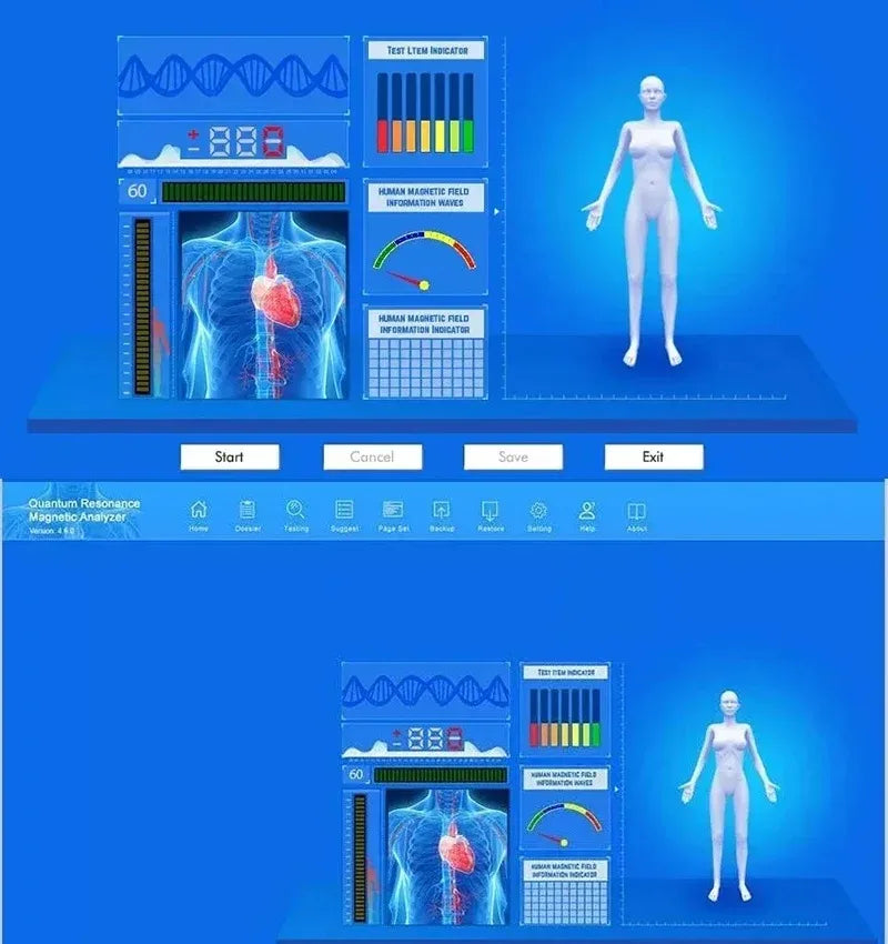 Quantum Magnetic Resonance Body Analyzer – 54 Reports Body Wellness Analyzer Qst