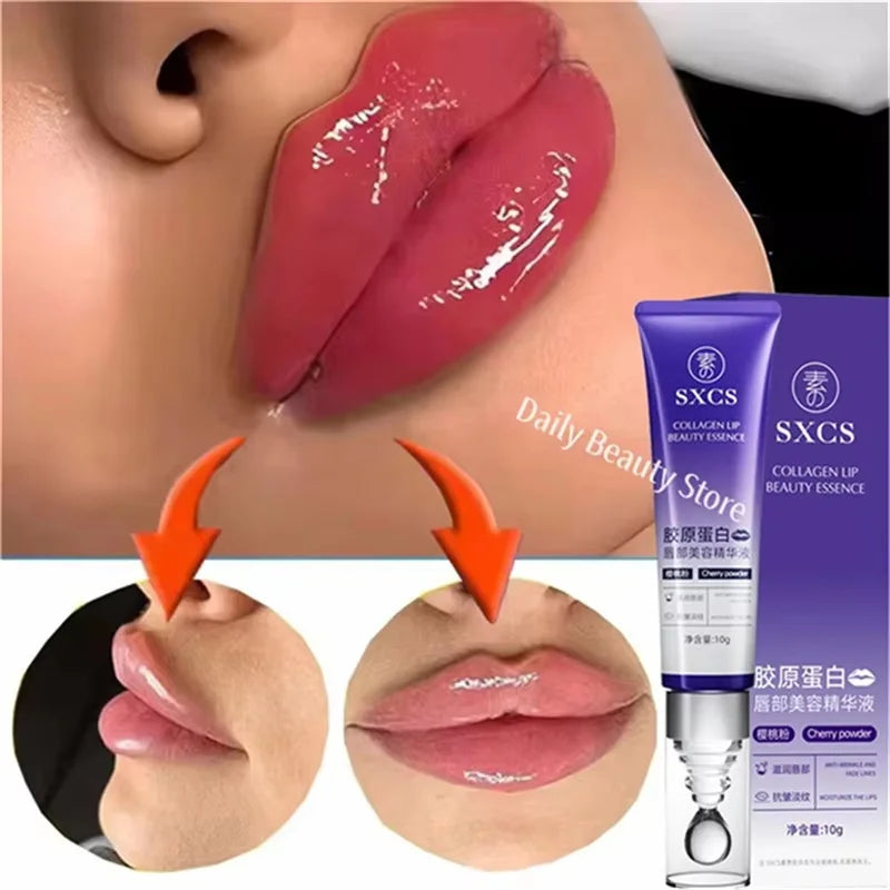 Lip Plumping Essential Oil Serum – Nourishing & Volumising Lip Plumping Serum Qme