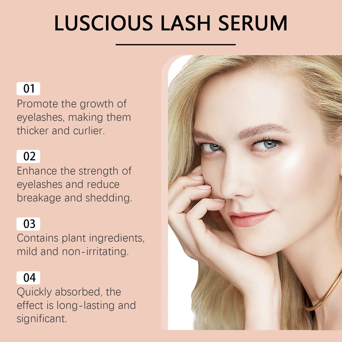 Eelhope Eyelash Growth Serum – Fuller, Longer & Thicker Lashes Eyelash Growth Serum Qst