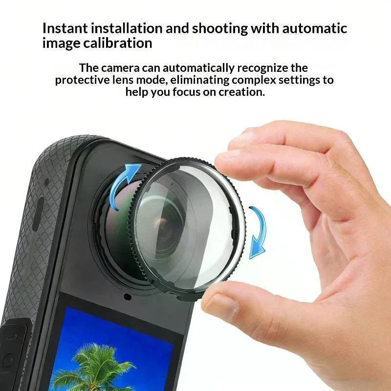 Silicone Lens Protector Cap & Case for Insta360 X4 X3 X2 Camera Lens Protector Qme