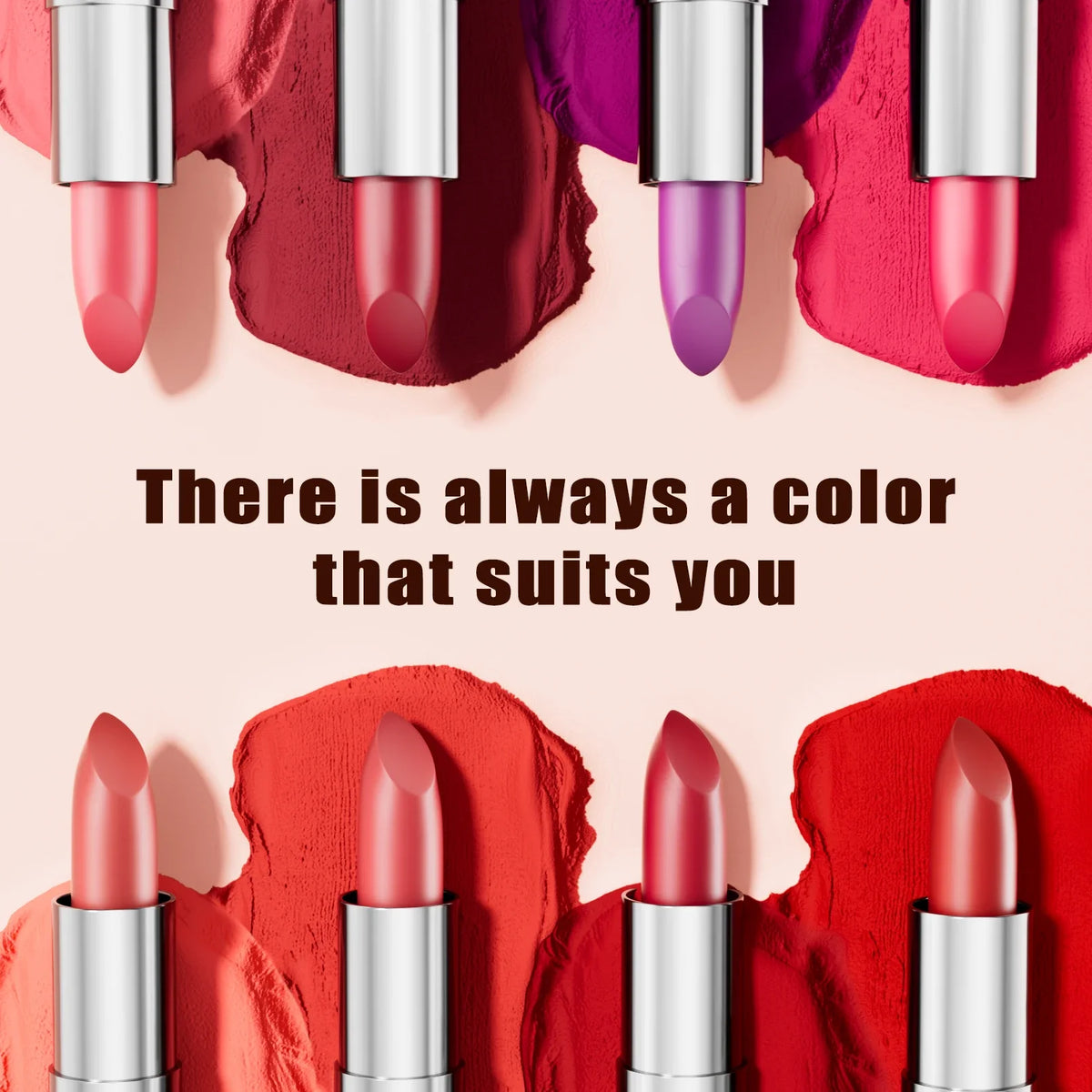 6-Color Matte Lipstick Set – Long-Lasting Velvet Finish Matte Lipstick Set Qme