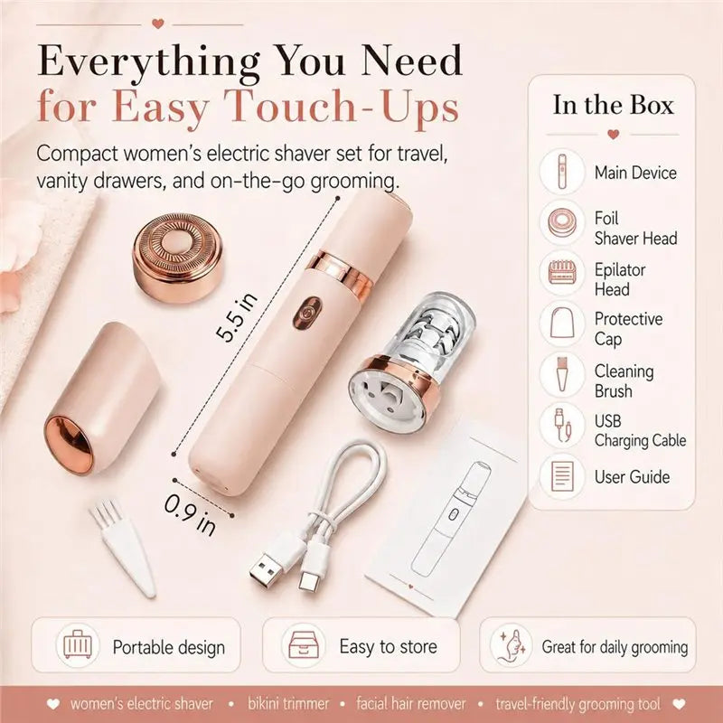 B15C 2-in-1 Electric Epilator with LED Light for Women Electric Epilator Qst