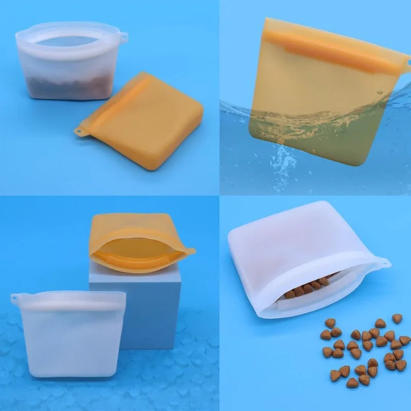Dog Treat Training Pouch – 4oz Silicone Waterproof Snack Bag Dog Training Pouch Qme