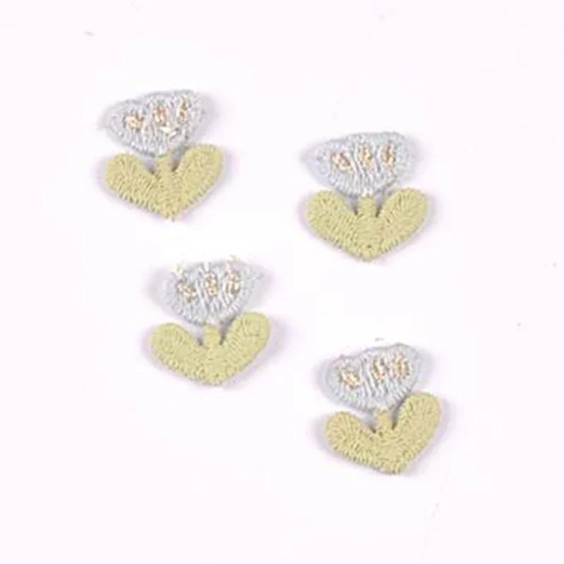 Tulip Embroidered Appliques Assorted Colors – DIY Sewing Patches Embroidered Applique Patch Qme 16x17mm-6