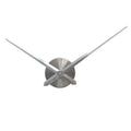Large 3D DIY Metal Wall Clock – Modern Minimalist Home Decor 3D Wall Clock Qme Silver