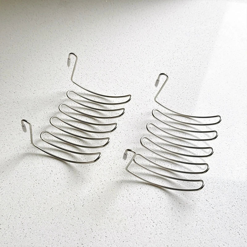 Expandable Stainless Steel Sink Drain Basket Hanging Rack Sink Drain Basket Qme 2pcs