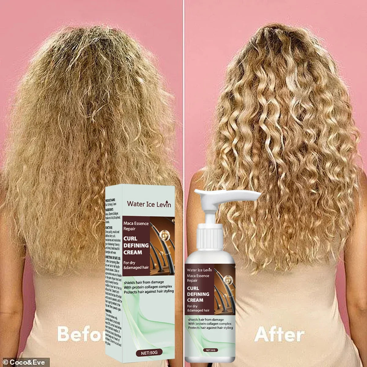 Maca Essence Curl Defining Cream – Keratin & Collagen Curl Defining Cream Qme