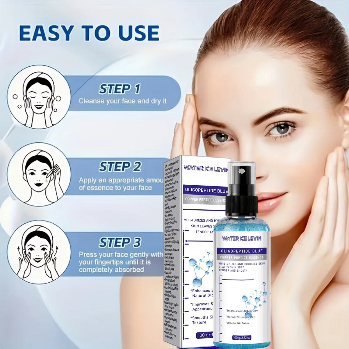 Copper Peptide Body Oil with Collagen – Smoothing Skin Care Body & Skin Oil Qme