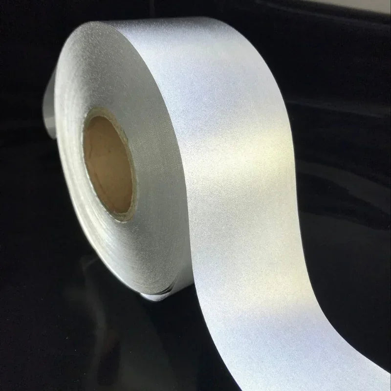 5cm Wide Silver Reflective Sewing Strap – DIY Safety Vest & Bag Reflective Sewing Trim Qme