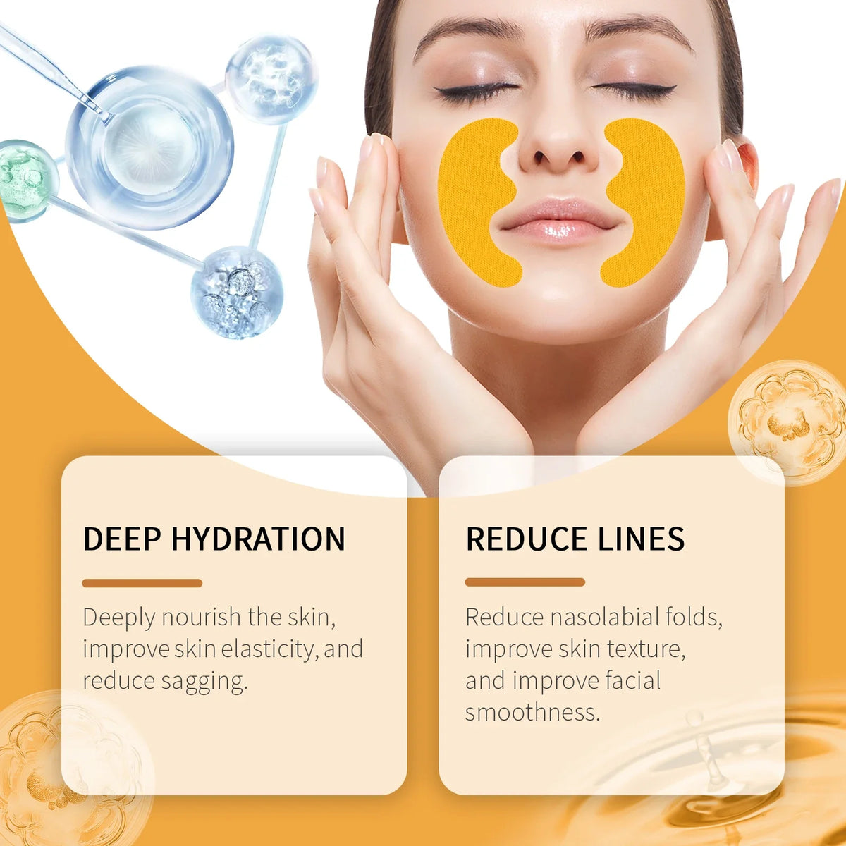 Nasolabial Fold Patch – Face Lifting & Fine Line Sticker | Qme Face Lifting Patch Qme