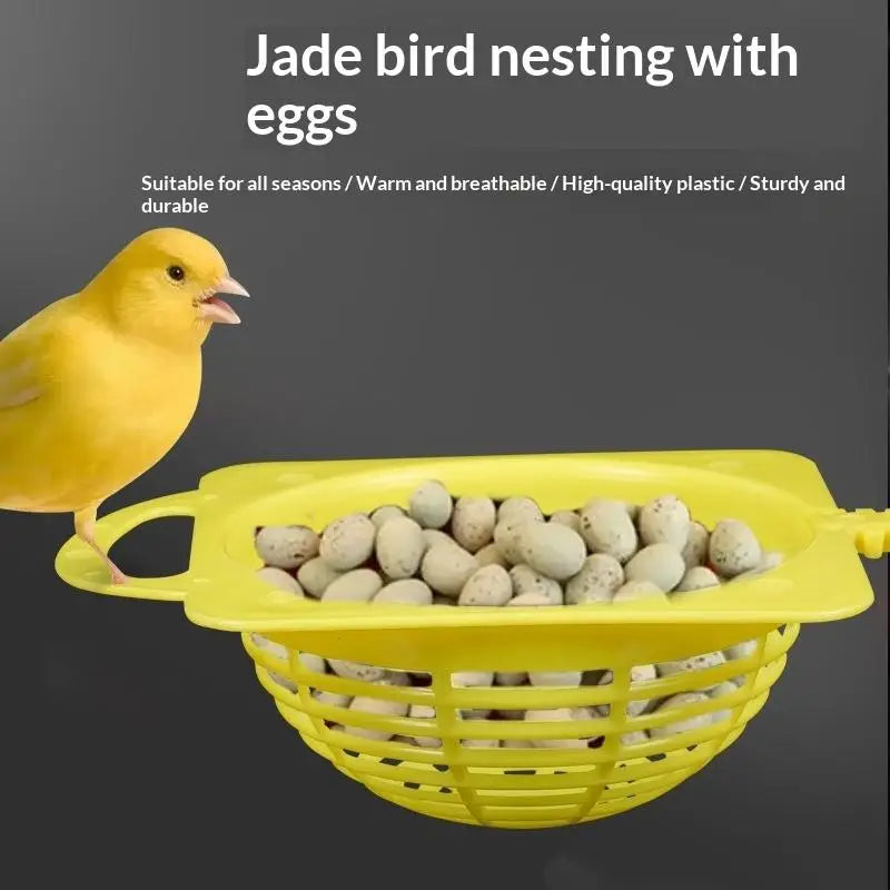 Plastic Bird Breeding Nest | Birdcage Hatching & Resting Box Bird Nesting Box Qme