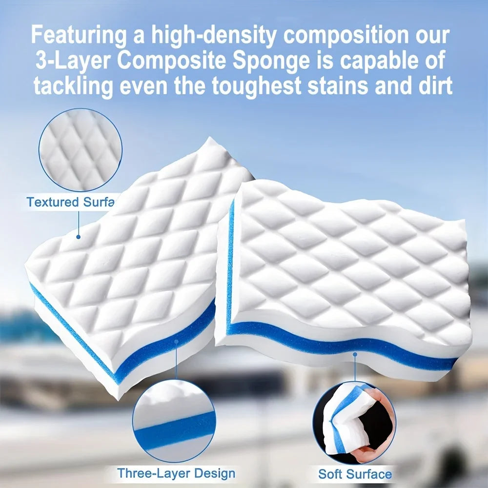 Multi-Layer Nano Sponge Eraser – Magic Cleaning Block Cleaning Sponge Qme