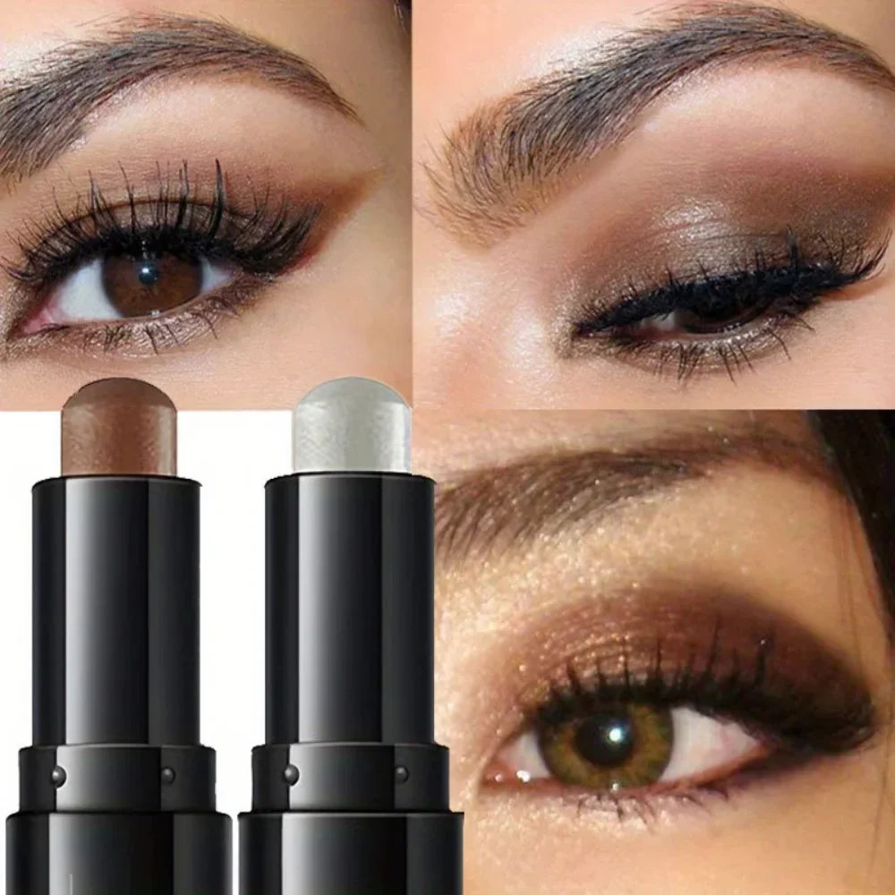 Dual-Ended Eyeshadow Stick | Matte & Shimmer, Waterproof Eyeshadow Stick Qme