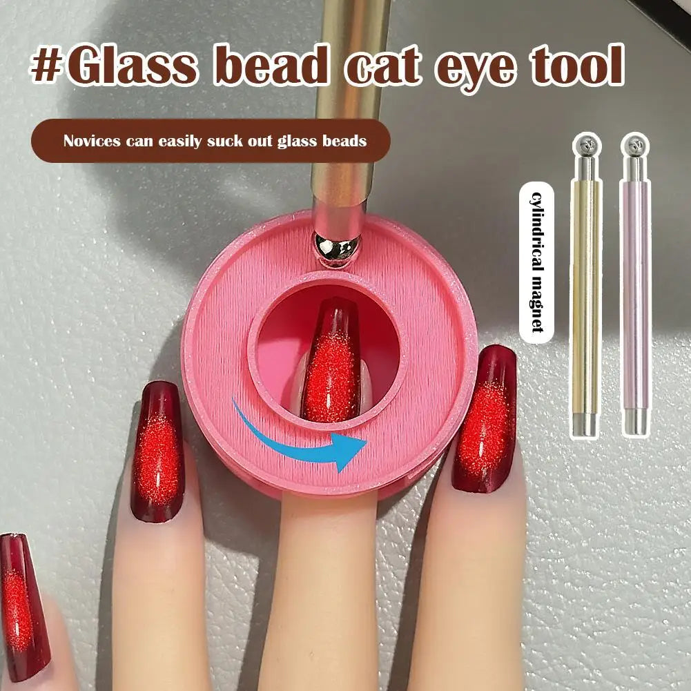 Double Head Cat Eye Nail Magnet Stick | Manicure Tool Nail Art Magnet Tool Qme