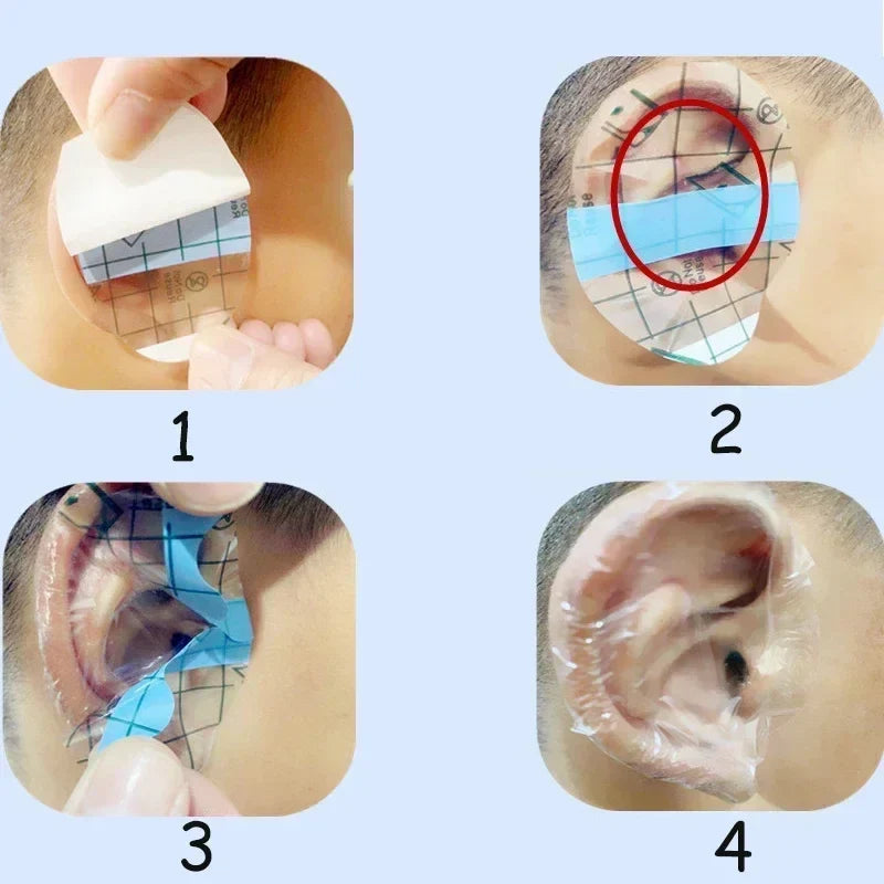 Waterproof Disposable Baby Ear Covers – Shower & Swimming Baby Bath Accessories Qme