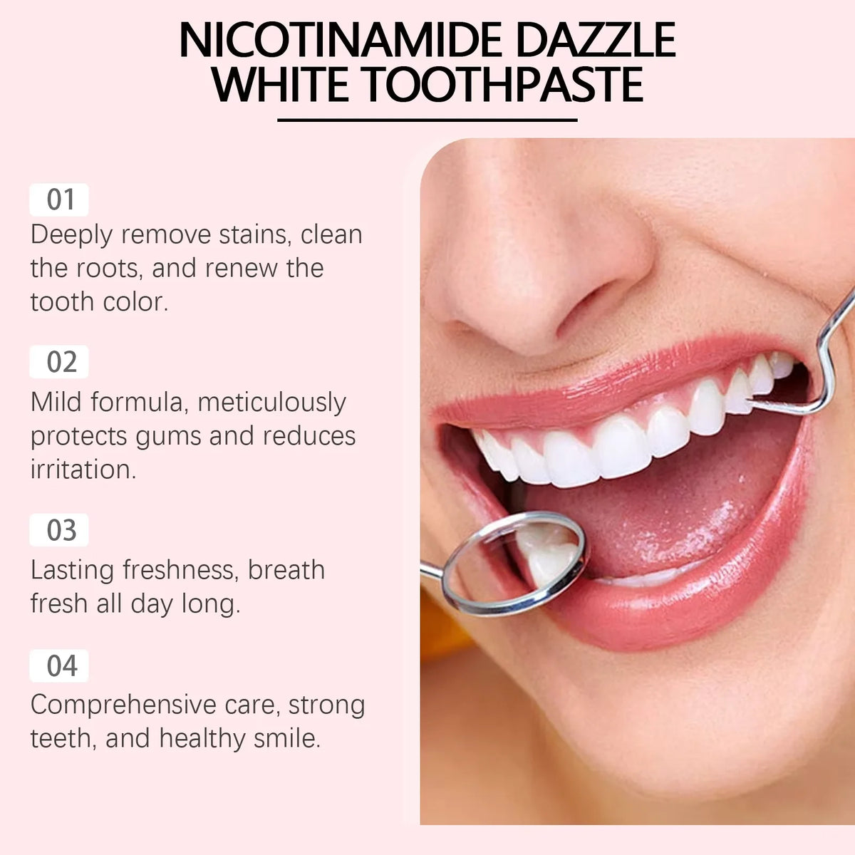 Oralhoe Niacinamide Whitening Toothpaste | Enamel & Fresh Breath Whitening Toothpaste Qst