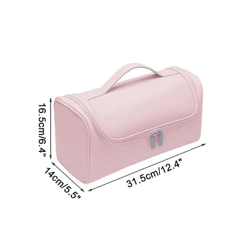 Hair Dryer Travel Organizer Bag – PU Leather Carrying Case Hair Tool Travel Case Qme