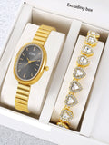 Women's Elliptical Quartz Watch – Light Luxury Casual Style Women's Quartz Watch Qme others No