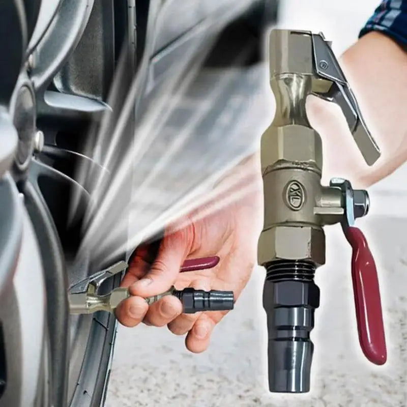 Lock-On Tire Inflator Chuck Nozzle | Air Compressor Adapter Tire Inflator Chuck Qst