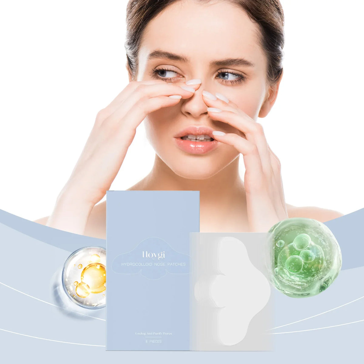 Salicylic Acid Nose Pore Strips & Hydrocolloid Patches | Qme Nose Pore Strips Qme