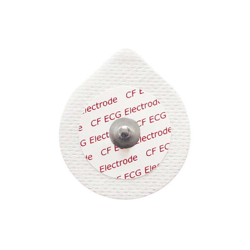 50PCS Disposable ECG Electrode Pads – Pediatric Size White Foam ECG Electrode Pads Qst