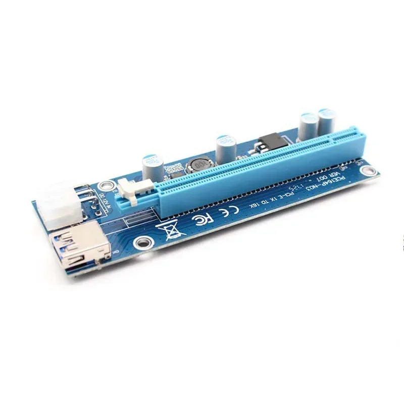 PCIe Riser Adapter Card USB 3.0 Extension for GPU Mining PCIe Riser Adapter Qme