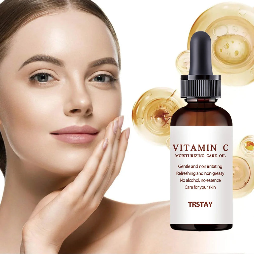 YRFKT Vitamin C Radiant Face Oil – Brightening Skin Serum Face Serum Oil Qst