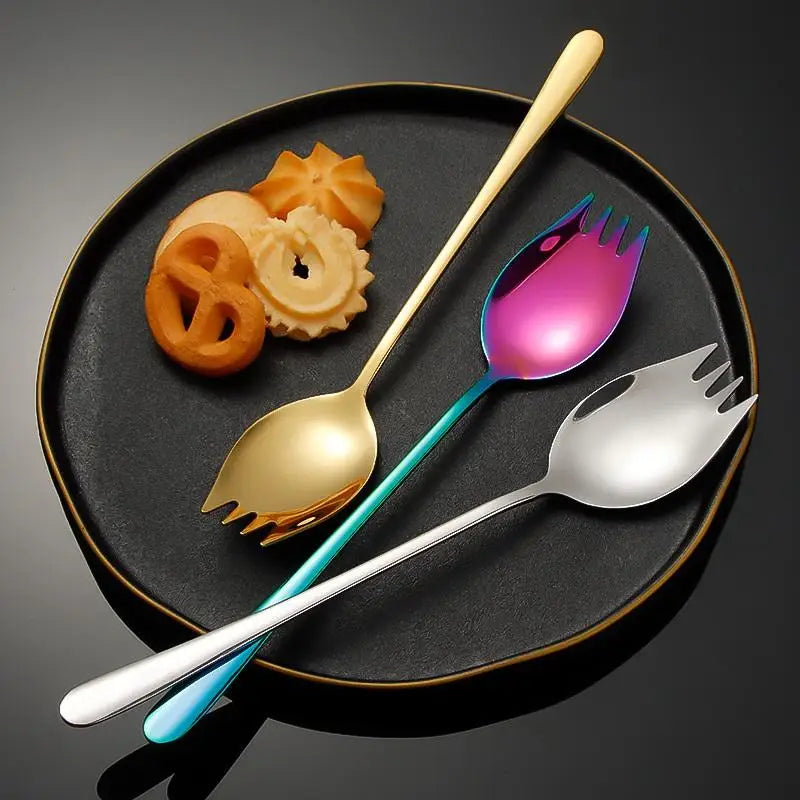 Stainless Steel Portable Cutlery Set – Spoon, Fork & More Portable Cutlery Set Qme