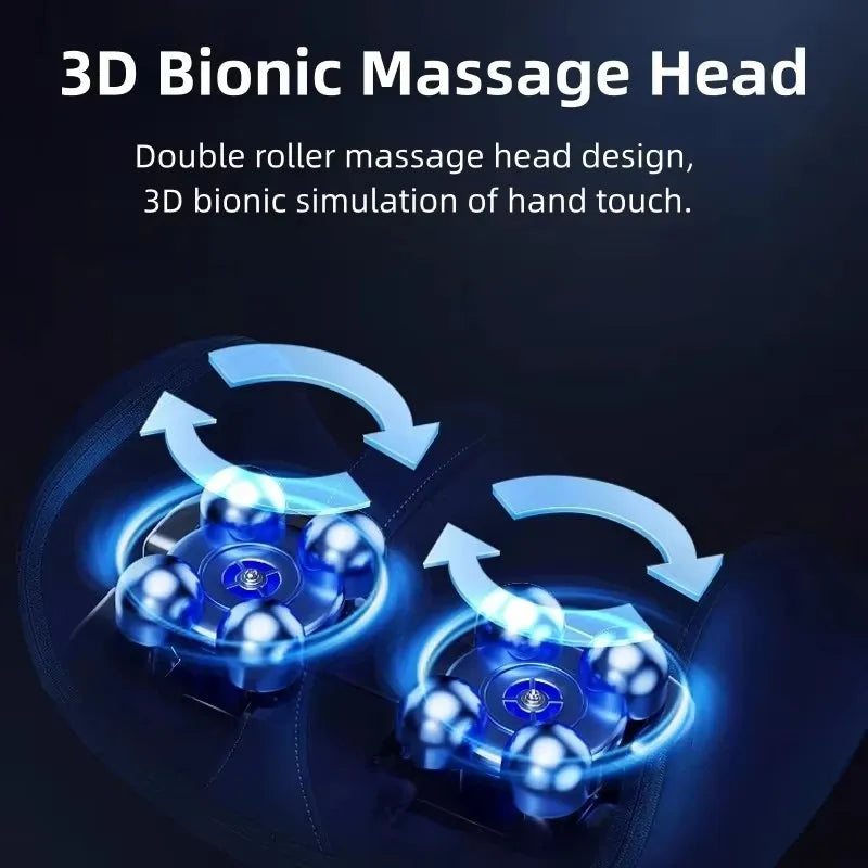 Monclique Electric Leg Massager – Shiatsu Heat Compression Electric Leg Massager Qst