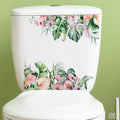 Tropical Green Leaf Wall Sticker – Waterproof Bathroom Decor Wall Decal Sticker Qst 01
