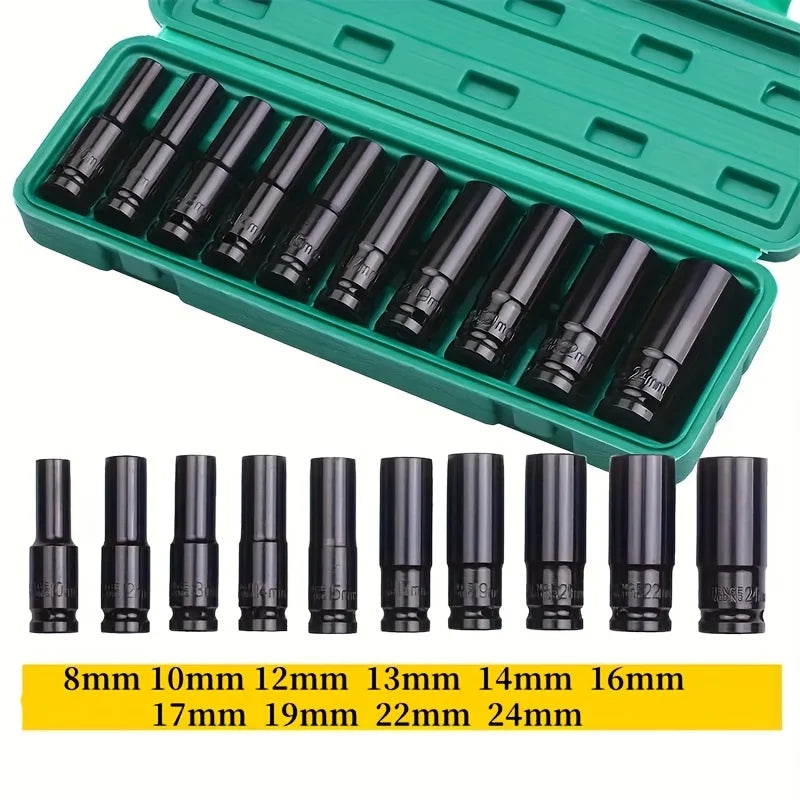 Qme Drive Sleeve Assembly for Pneumatic Tools – Truck Hub Nut Impact Tool Sleeve Kit Qme