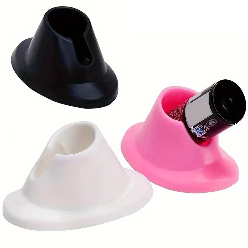 Nail Polish Bottle Holder Stand | Soft Rubber Non-Slip Base Nail Polish Stand Qme
