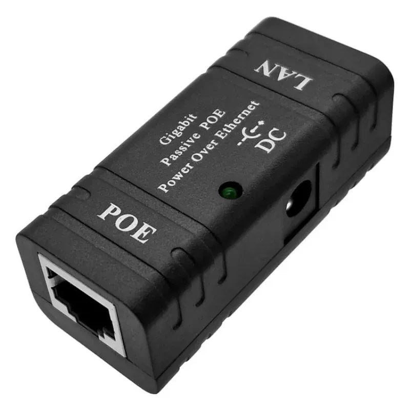 1000 Mbps PoE Injector Splitter – 5V 12V 24V 48V IP Camera PoE Injector Splitter Qme 5pcs black