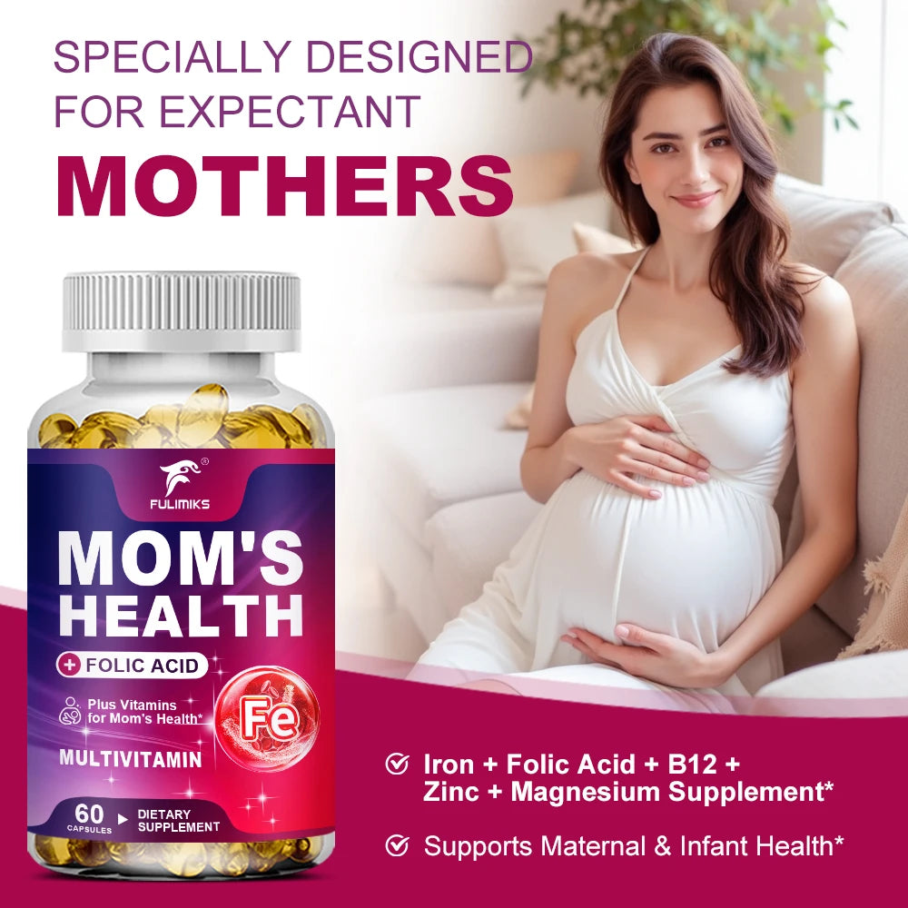 Iron Supplement with CoQ10, Methylcobalamin B12 & Folic Acid Iron Supplement Qst