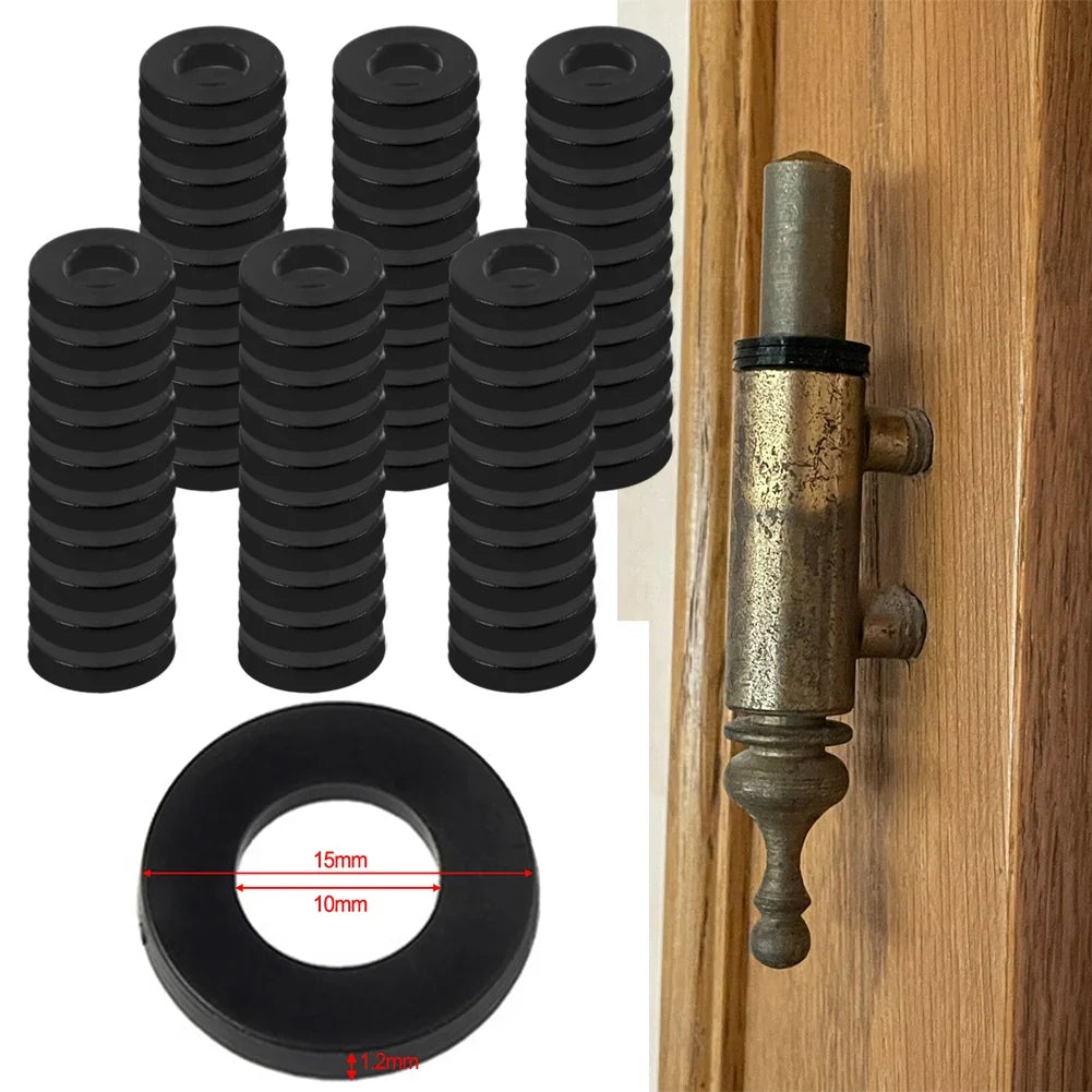 60pcs Plastic Washer Rings for Door Hinge & Kitchen Sink Fittings Hardware Washer Rings Qme