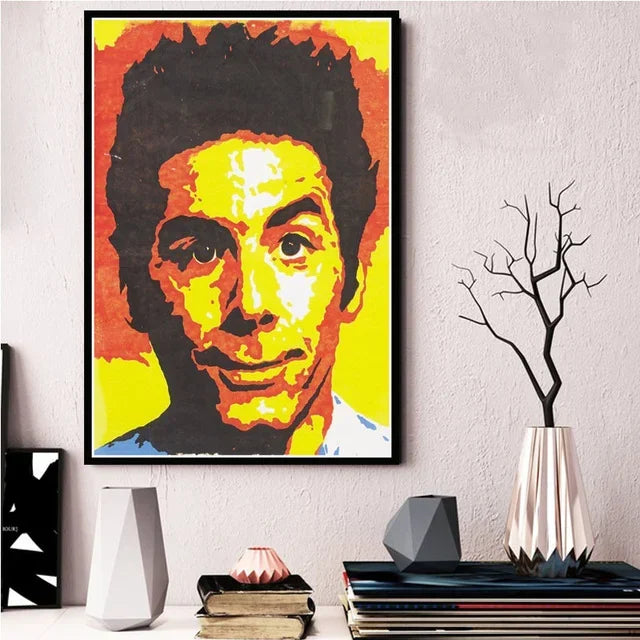 Vintage Seinfeld Kramer Canvas Art Print | Wall Decor Poster Canvas Wall Art Qst P1 40x60cm Unframed