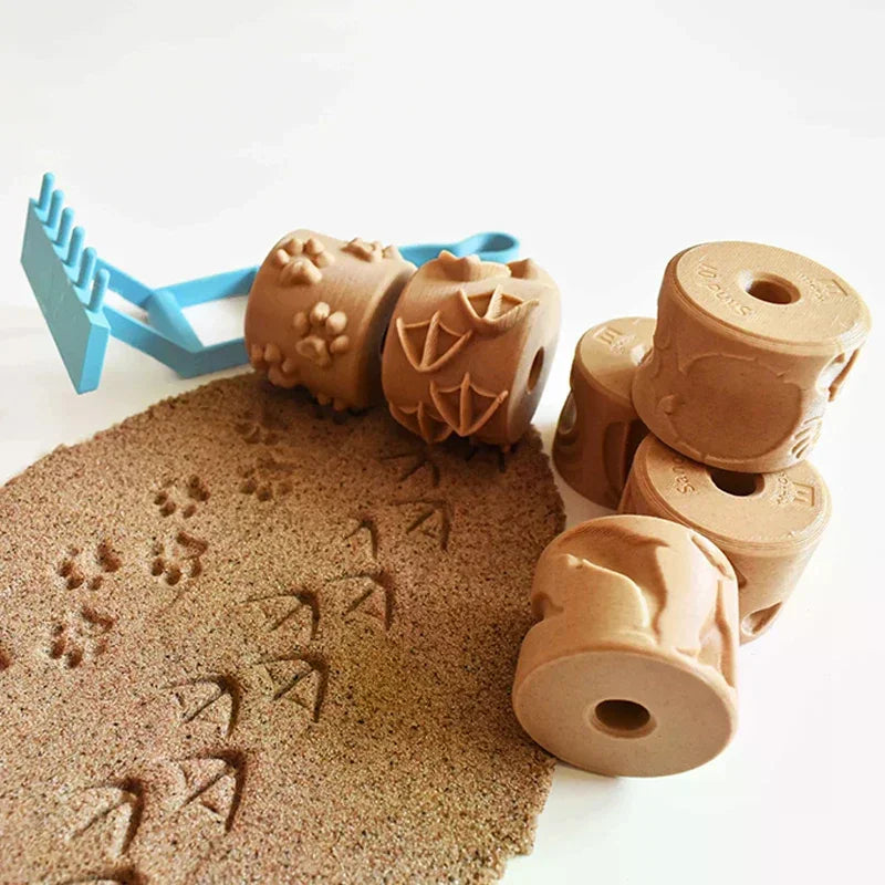 Sand Texture Rollers – Footprint & Shell DIY Art Stamp DIY Art Stamp Roller Qme
