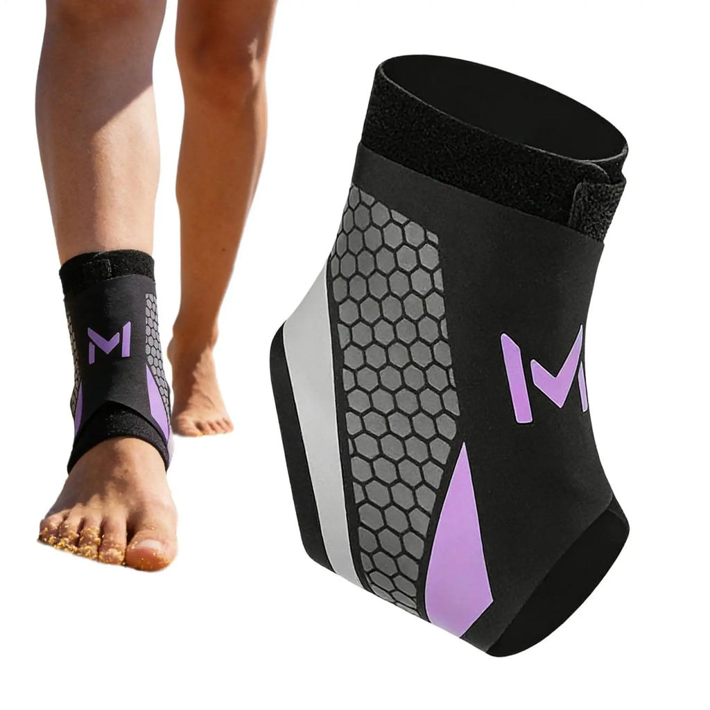 Breathable Ankle Sleeve Brace – Running, Hiking & Exercise Ankle Support Sleeve Qme