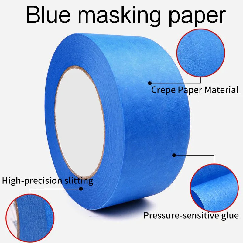 Blue Painter's Masking Tape – Clean Edges, Walls & Ceilings 20M Painter's Masking Tape Qme