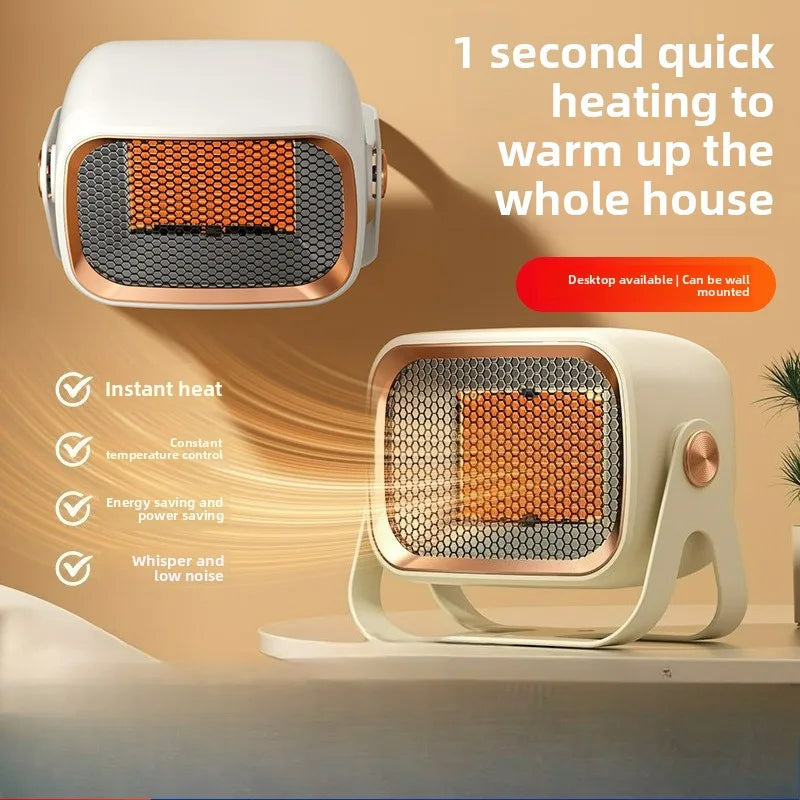 Portable Desktop & Wall Mount Fan Heater for Home Office Dorm Electric Space Heater Qst