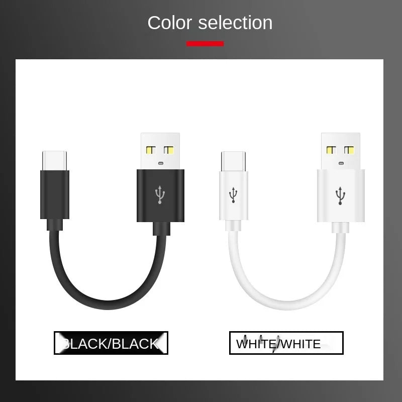 USB-C Short Fast Charging Cable for Samsung Galaxy S9 Note 8 9 USB-C Charging Cable Qme